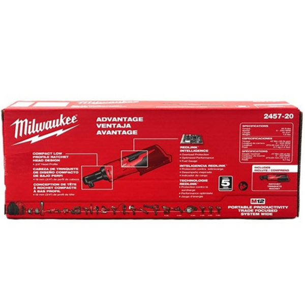 Milwaukee M12 3/8 in. Brushed Cordless Ratchet (Bare Tool)