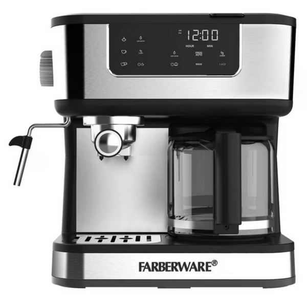 10-Cup Farberware Dual Brew Coffee + Espresso Machine
