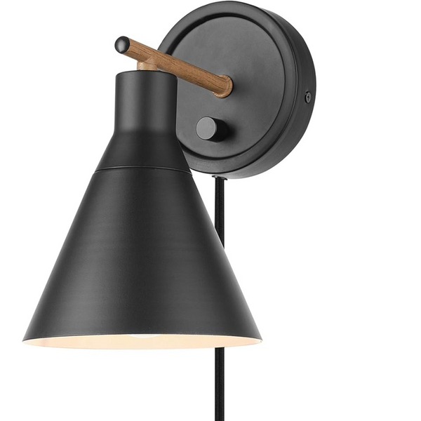 Electric 51725 1-Light Plug-in or Hardwire Wall Sconce