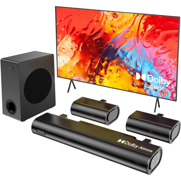 Hiwill 5.1ch Soundbar w/ 5.25'' Big Subwoofer Dolby Atmos Surround System