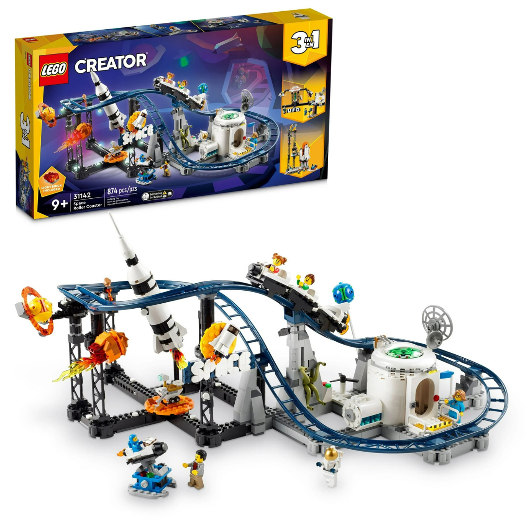 LEGO Creator 3-in-1 Space Roller Coaster Toy Action Building Set (31142)