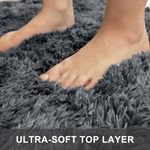 4' x 5.9' Machine Washable Soft Fluffy Shaggy Area Rugs