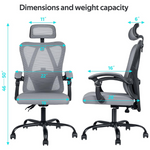 AraSyleon Ergonomic High-Back Office Chair with Headrest
