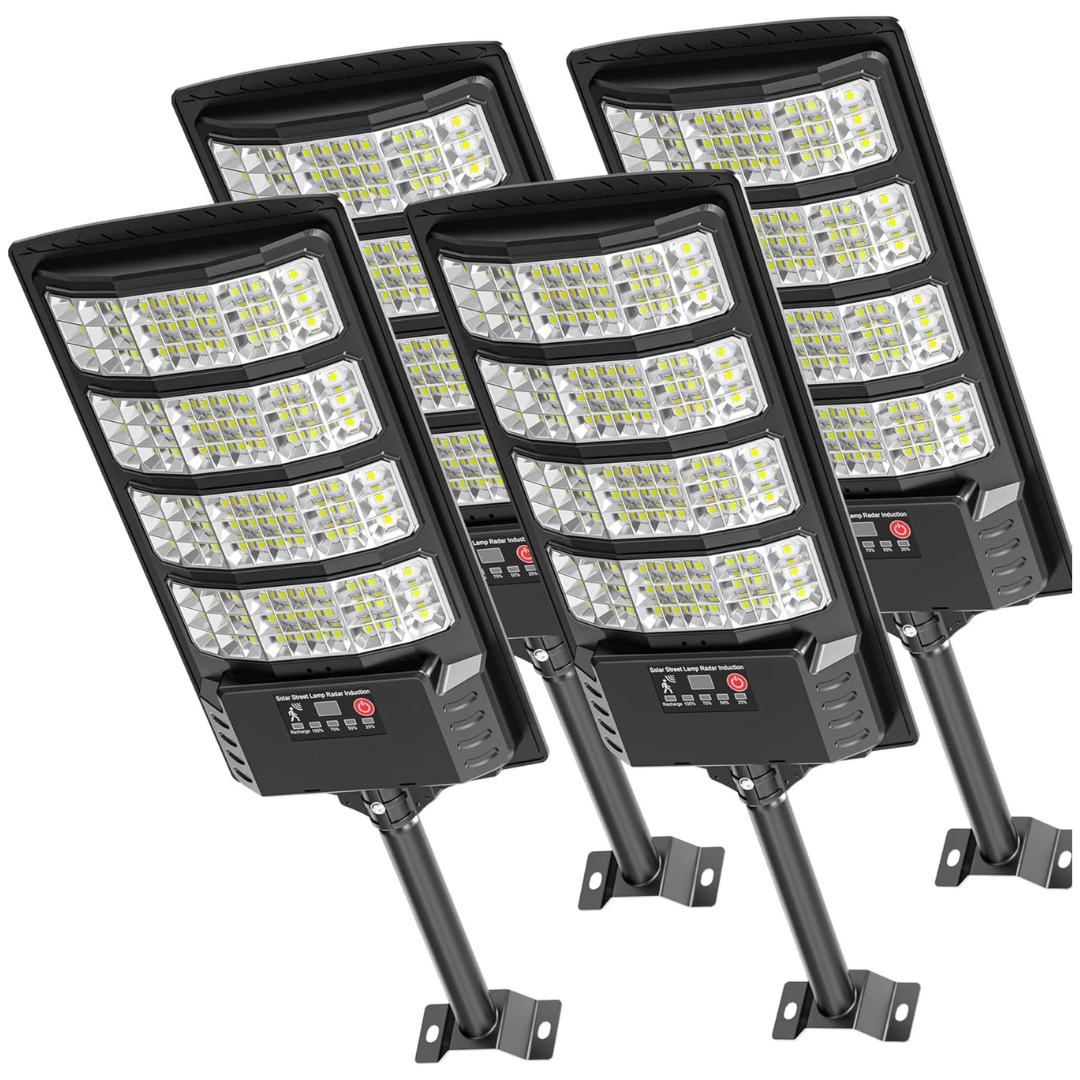 4-Pack Okpro Outdoor Super Bright Solar Street Lights
