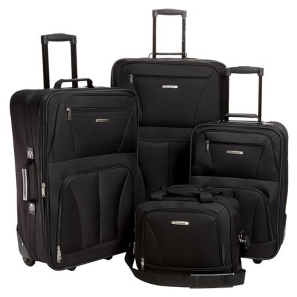4-Piece Rockland Journey Softside Luggage Set (14"/19"/24"/28")