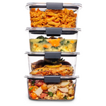 4-Pack Rubbermaid Brilliance 4.7 Cup Food Storage Container