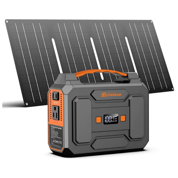 Portable Solar Generator With Panel 100W Portable Power Station