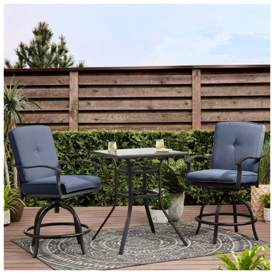 Mainstays Belden Park 3-Piece High Bistro Set