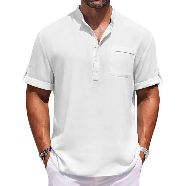 Men's Casual Short Sleeve Henley Shirts (Various)