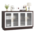 Homfa Modern Sideboard Buffet With Accent Cabinet Console Table TV Stand