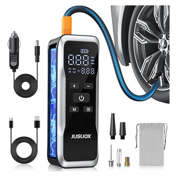 150PSI 12V DC Tire Inflator Portable Air Compressor Pump