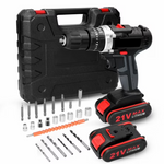 Aumotop 21V 3-In-1 Cordless Electric Impact Drill Screwdriver Tools