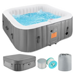 73" 4-6 Person Segmart Outdoor Inflatable Hot Tub Spa With Control Panel