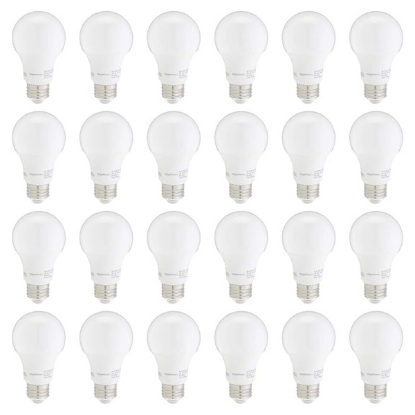24-Pack Amazon Basics 60W Equivalent LED Light Bulbs (5000K Daylight White)