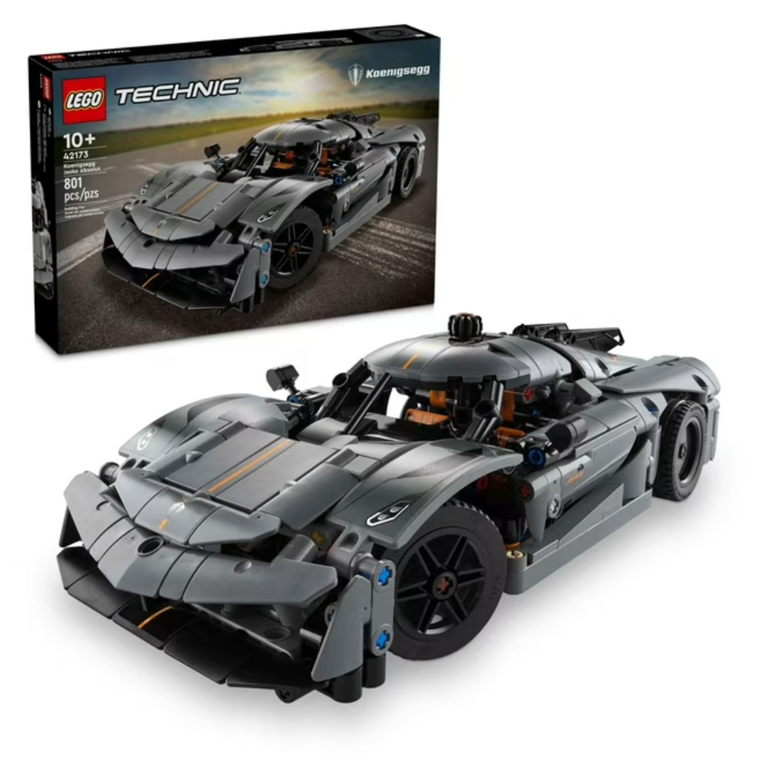 801-Piece Lego Technic Koenigsegg Jesko Absolut Grey Hyper Sport Car