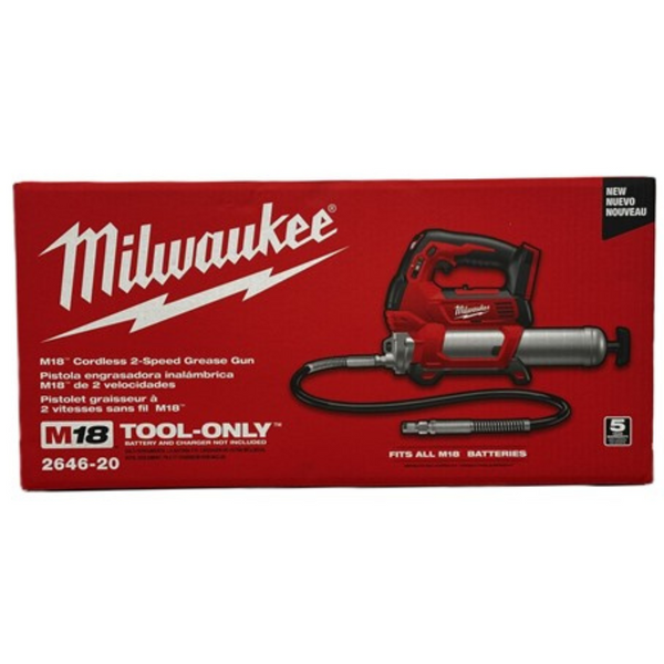 Milwaukee 2646-20 M18 2-Speed Grease Gun (Bare Tool)
