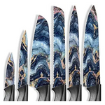 12-Piece Astercook Stratigraphic Series Stainless Steel Knife Set