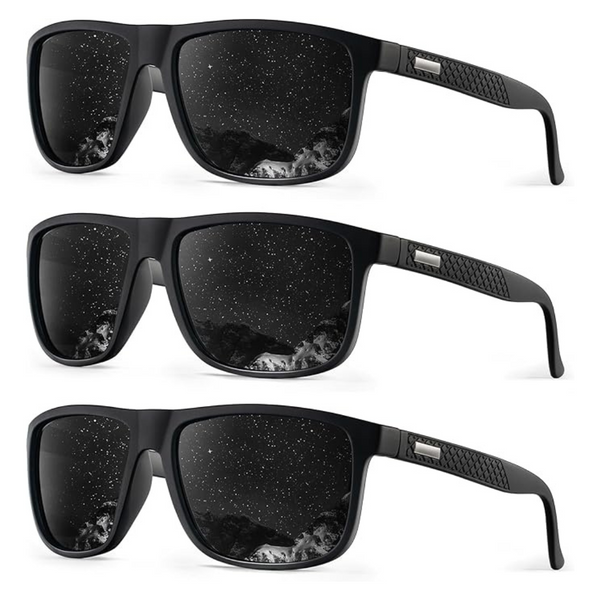 3-Pack Men's UV Protection Polarized Sunglasses