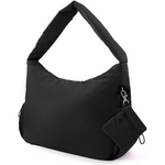 Women's Lightweight Nylon Shoulder Bag With Zipper (2-Colors)
