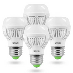 4-Pack SANSI 60W Equivalent LED Light Bulbs