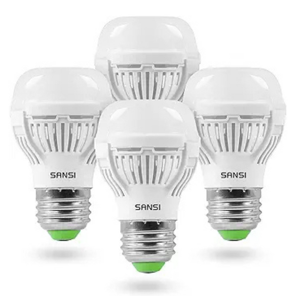 4-Pack SANSI 60W Equivalent LED Light Bulbs