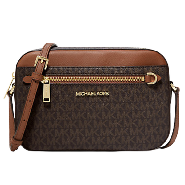 Michael Kors Outlet Women's Jet Set Large Logo Crossbody Bag