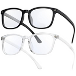 10-Pack Blue Light Blocking Computer Glasses (Clear/Black)