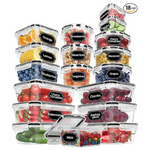 18-Pack Skroam BPA-Free Leak Proof Clear Food Storage Containers With Lids