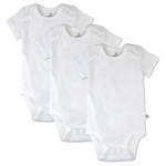 3-Pack HonestBaby Cotton Unisex Baby Short Sleeve Bodysuits (Various Sizes)