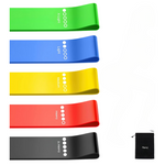 5-Pack Renoj Elastic Resistance Exercise Loop Bands For Workout
