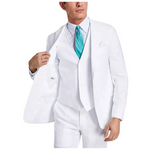 Bar III Men's Slim-Fit White 100% Linen Suit Jacket