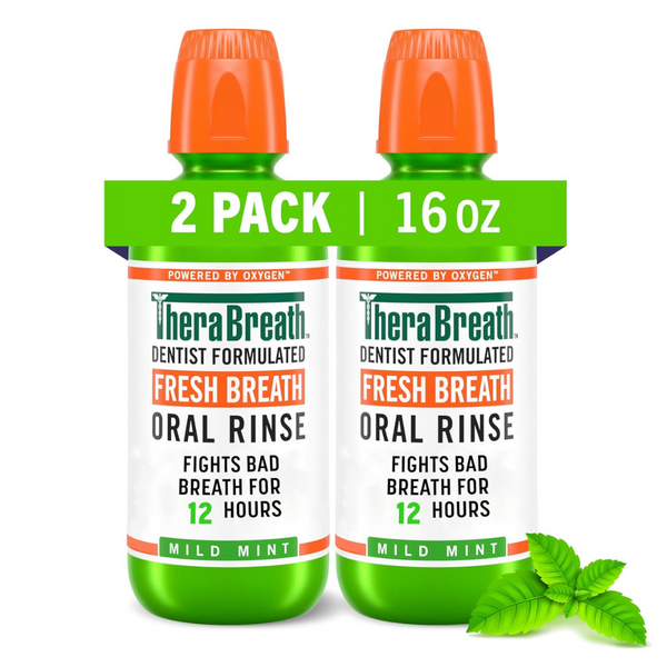 2-Pack Fresh Breath Mild Mint Flavor Mouthwash (16 Fl Oz)