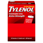 Pack Of 50 2-Ct Pouches Of Tylenol Extra Strength Caplets
