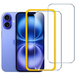 2-Pack 6.1" Tempered Glass For iPhone 16