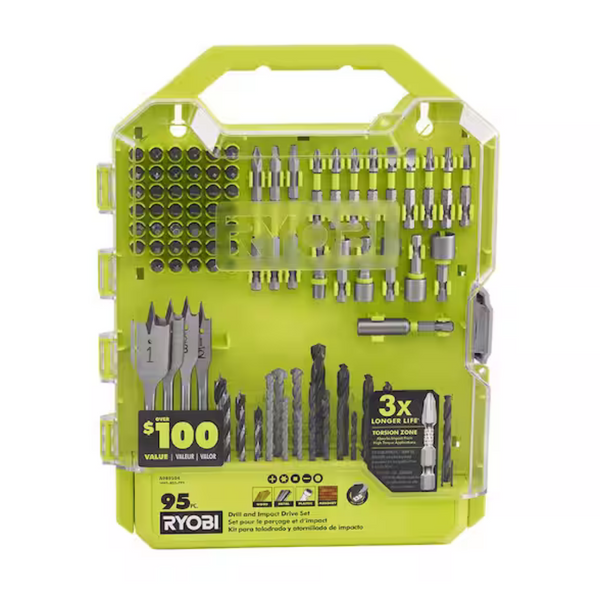 95-Piece RYOBI Drill & Impact Drive Kit