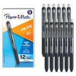 Paper Mate InkJoy Gel Pen Fine Point Black Ink Pens, Box Of 12