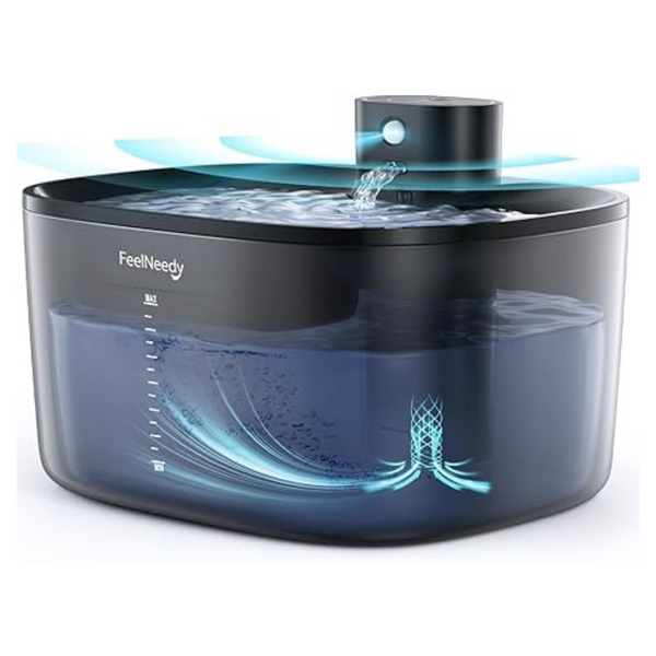 FEELNEEDY 4L Battery Operated Pet Water Fountain