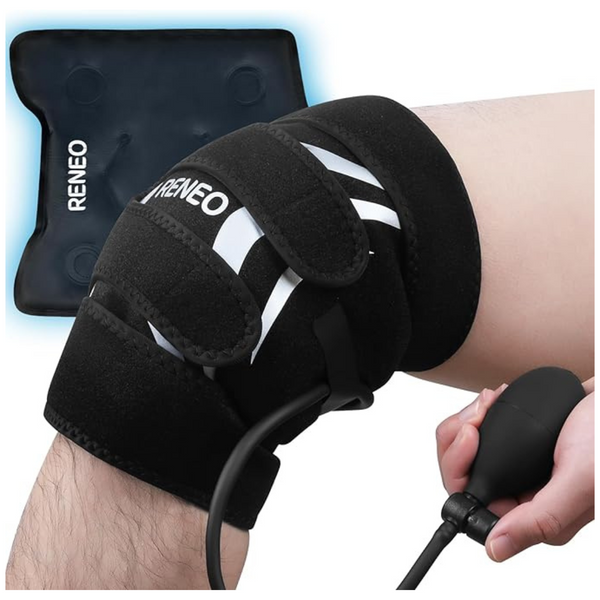 Unisex Compression Knee Ice Pack With Air Pump