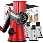 3-in-1 Rotary Cheese Grater with Handle