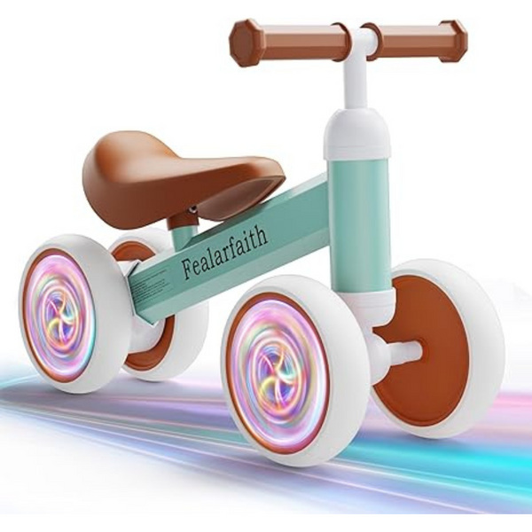 Baby Balance Bike With 4-Colorful Lighting Wheels