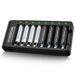 Powerowl Rechargeable AA & AAA Batteries W/ Fast Charger