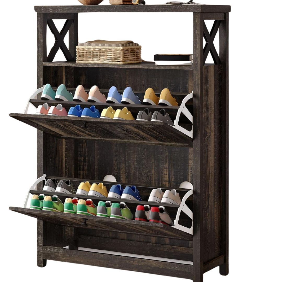 Yitahome Entryway Shoe Cabinet With 2 Flip Drawers