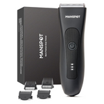 Manspot Men's Wet/Dry Groin & Body Hair Trimmer W/ 4 Guard