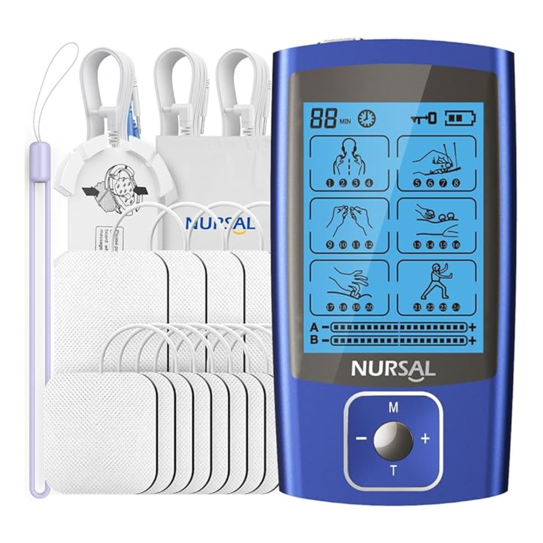 Nursal 24 Modes Dual Channel TENS EMS Unit Muscle Stimulator