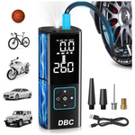 Portable Air Compressor Tire Inflator With Flashlight & Charging