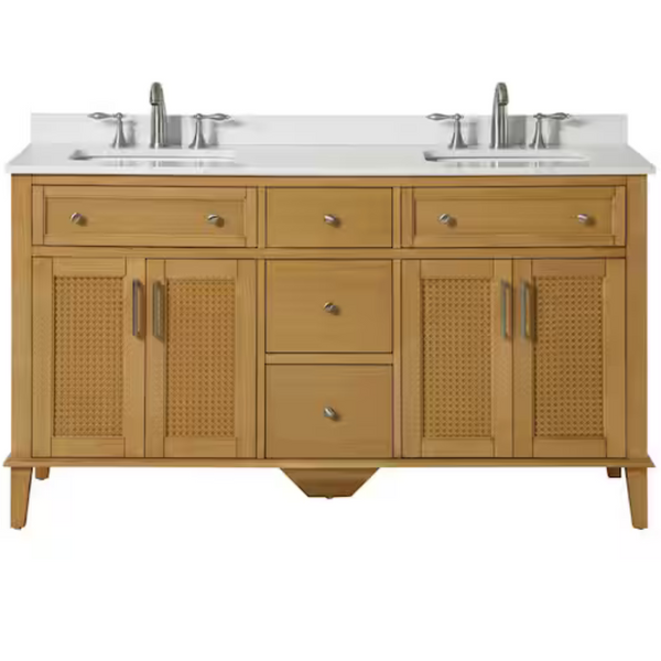 Home Decorators Moresly 60" Double Sink Bath Vanity