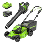 Greenworks 80V 21" Brushless Cordless Electric Lawn Mower Bundle