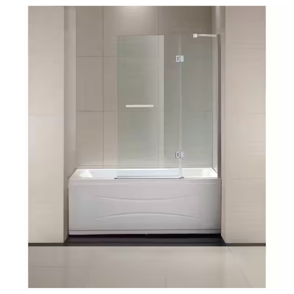 Schon Mia 40" x 55" Semi-Framed Hinge Tub And Shower Door