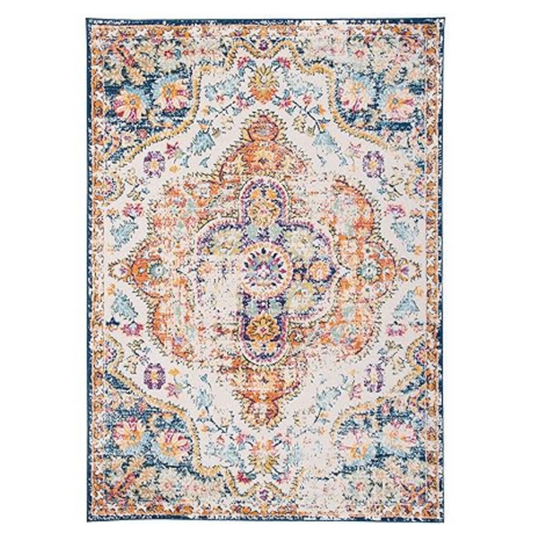 World Rug Gallery 5 x 7 ft Vintage Distressed Bohemian Area Rug