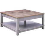 Ameriwood Home Carver Coffee Table (17"H x 35"W x 35"D)